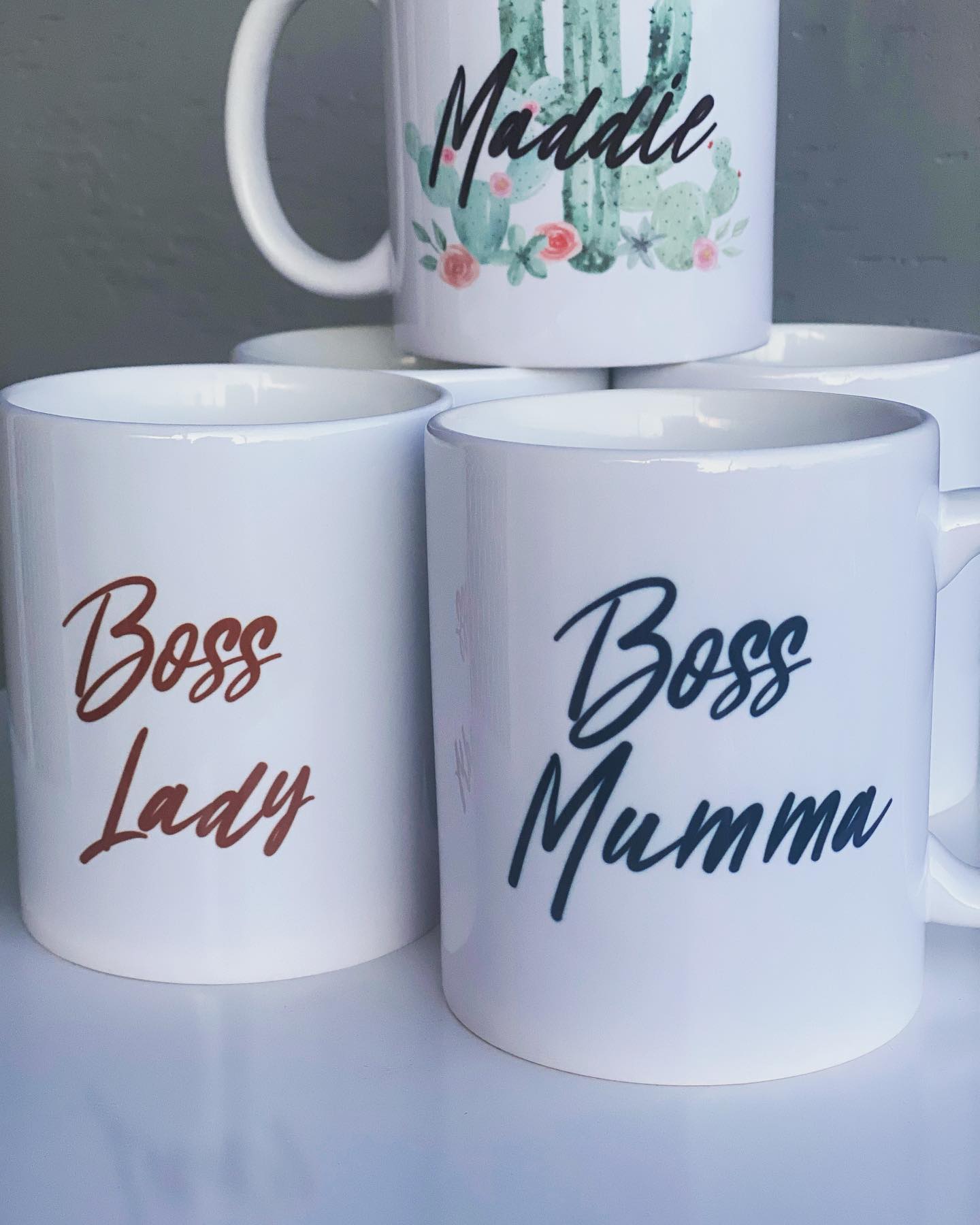 Business Logo Mugs with Personalised writing or name