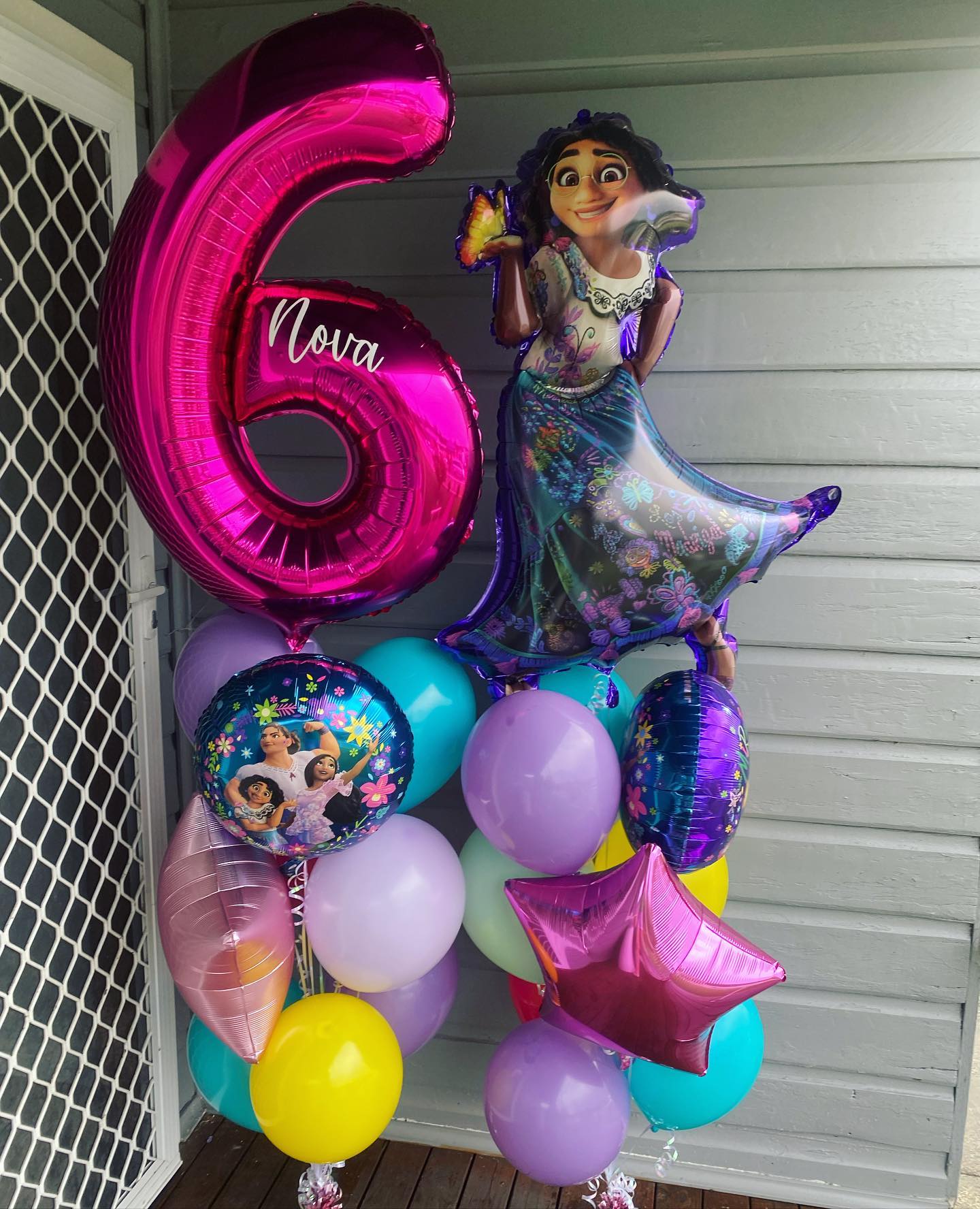 Hot Pink Helium Number Balloon