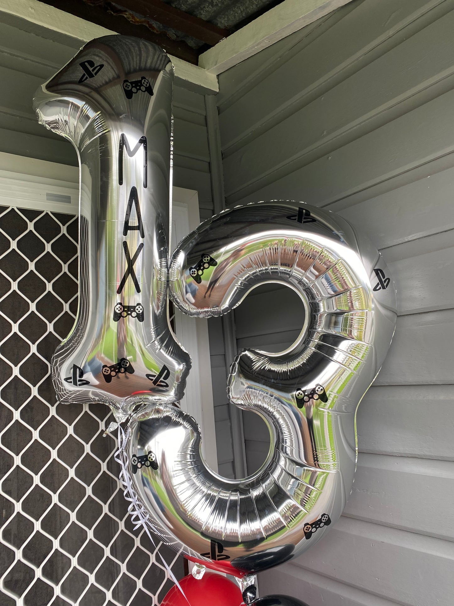 Two Silver Foil Number Bouquet