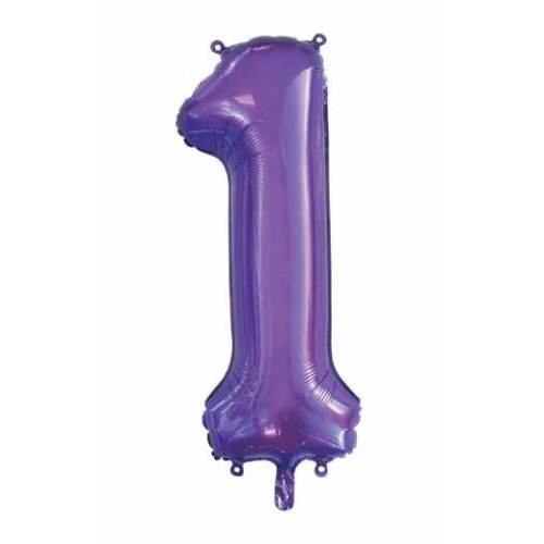 Purple Helium Number Balloon